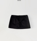 Tainer Mini Low Waist Skirt (black)