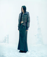 Reversible Check Padded Jacket / Charcoal