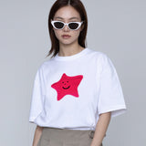 [UNISEX] Paint Star Smile Short-Sleeved T-shirt