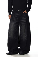 Curved Whisker Jeans