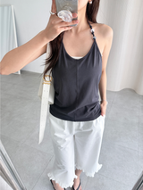 beads halter top (3color)