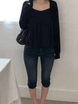 Slash linen round cardigan (4 colors)