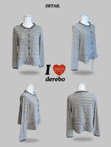 Liz Napping Stripe Strap Tee