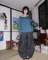 (2color) Daisy Banding Wide Denim Pants