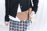 Pocket Suede Wide Leather Belt (2colors)