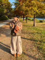 Fleece Wide-Slit Pants (3 Colors)