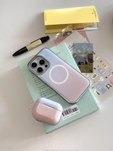 [MADE]コットンキャンディ シルバーエポキシ MagSafe iPhoneケース