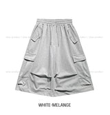 Bloss Pintuck Cargo Sweat Bermuda Pants