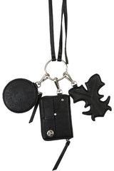 SYMBOL TRIPLE WRISTLET WALLET BLACK