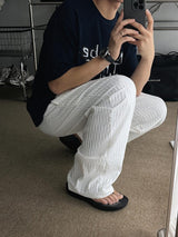ASCLO Luno Summer Wide Banding Pants (4color)
