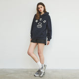 セイントオーバーフィット フーディー スウェット シャツ_Navy