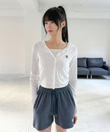 SLIM FIT LOGO CARDIGAN [4color]