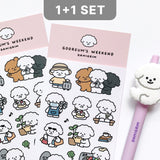 【1+1 SET】 Gooreum's Weekend Sticker