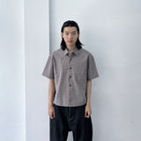 Relaxed Fine Check Shirt