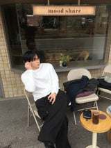 No.1652 round crop T (4color)
