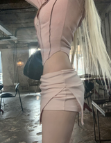 セナモンローウエストスカート (light pink)