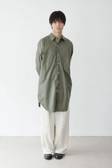 ライトウエイト コットン ロングシャツ