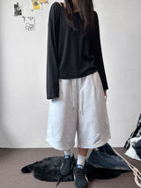 Value Keyring Circle Pintuck Bermuda Shorts 4 color