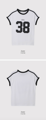 38 スリム半袖Tシャツ (4color)