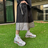 Psel selvage bermuda pants(Black)