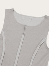 (W) Central Pigment Sleevless (3color)