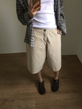 Cotton maxi bermuda pants (1color)