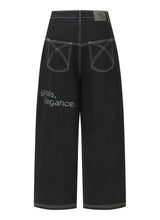 DEKER DIRTY LOGO STITCH DENIM PANTS UNISEX