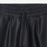 LEATHER SHORTS BLACK