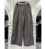 Nylon wide pants