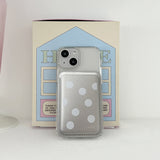 dot magsafe silver card wallet (single product)