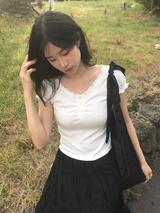リボンティアードショルダーバッグ