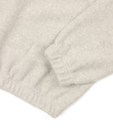 Oversized fleece half-zip - Beige