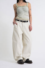 Max Wide Curved Twill Pants