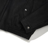 ヴィンテージウォッシングレザーボンバージャケット [BLACK]