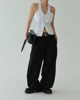 [UNISEX] ワイドバルーンオーバーサイズフィットスラックス