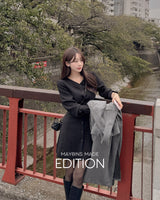 【MADE】V-neck mini dress