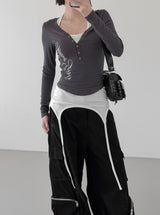 Enle Corset Pocket Shoulder Bag