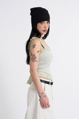 Floral Shirred Sleeveless