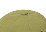 Relaxed Fit Nylon Square Logo Ball Cap【GREEN】