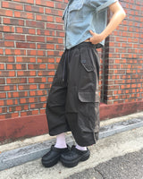Neyo two-way string cargo Bermuda pants