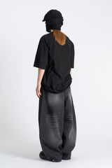 Wixo Wide Washed Denim