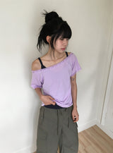 Diena Basic V-Neck Modal Strap Sleeveless