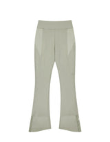 Button Slit Bootcut Pants / Mint Grey