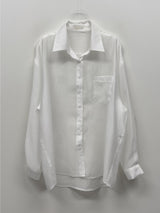 Water Stripe See-through Blouse