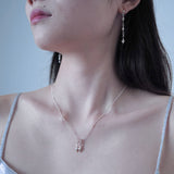 Double stars Necklace - Silver