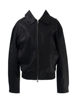 スクラッチレザーカラージャケット (unisex)