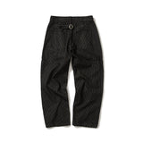 ストライプデニムパンツ / ブラック