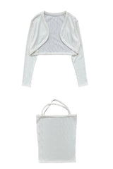 ARIOSO BOLERO SET / WHITE