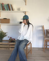 シホールドットフリルレイヤード長袖Tシャツ