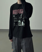エスカングラフィックロングスリーブTシャツ